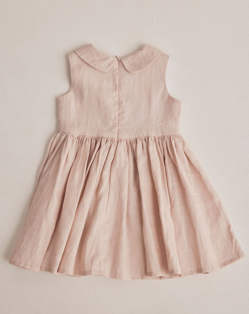 Sunday Dress, Pink Linen