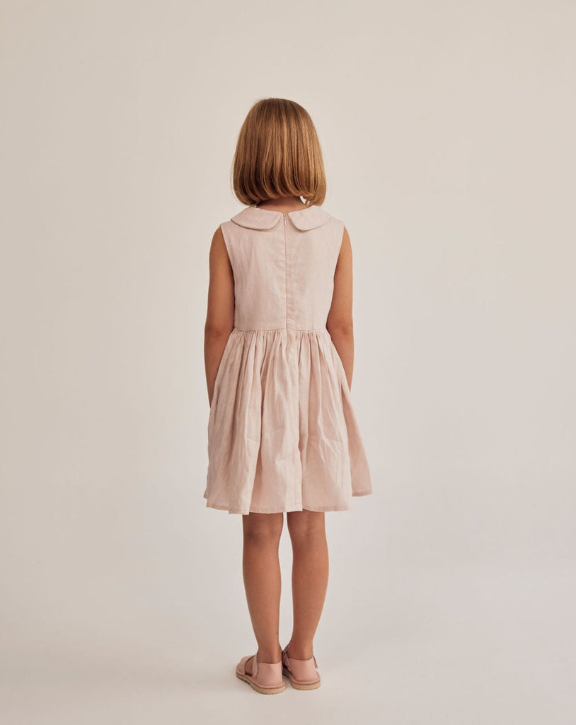 Sunday Dress, Pink Linen