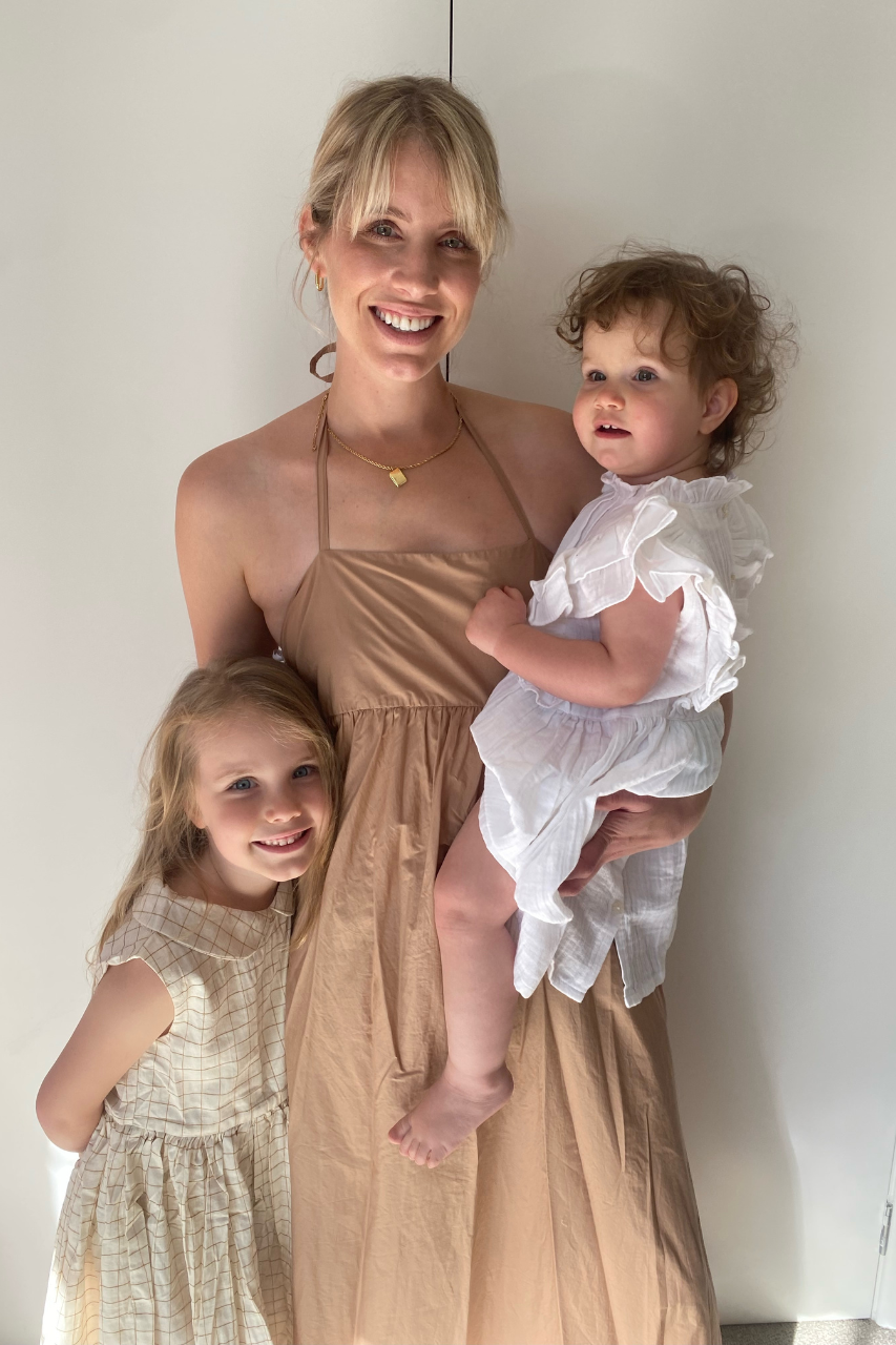 Writer, Jess Urlichs with daughters Holly and Heidi